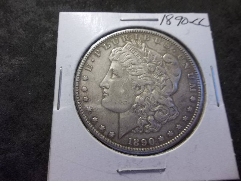 1890 CC  Morgan Silver Dollar