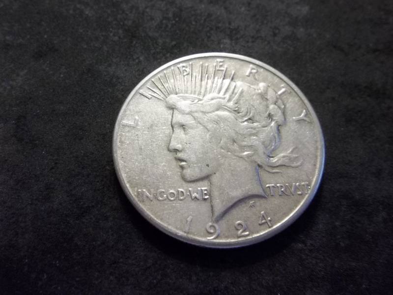 1924 S Peace Silver Dollar