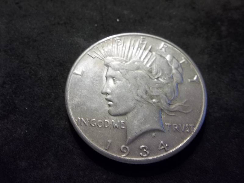 1934 S Peace Silver Dollar