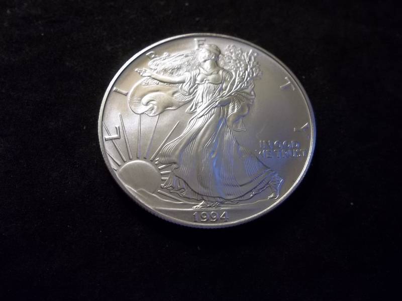 1994 US Silver Eagle 1 Oz. Pure Silver 99.9 Fine