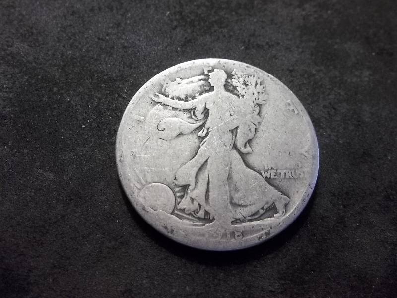 1918 D  Walker Half Dollar