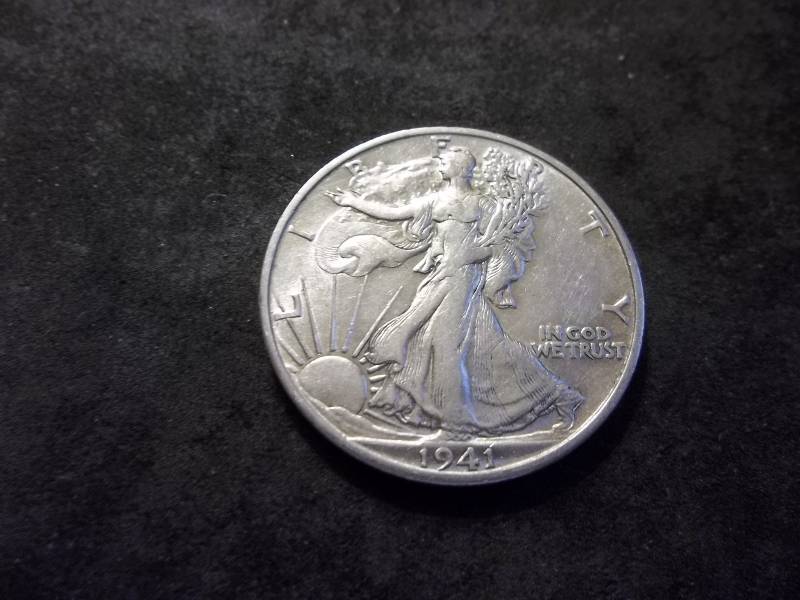 1941 S Walker Half Dollar