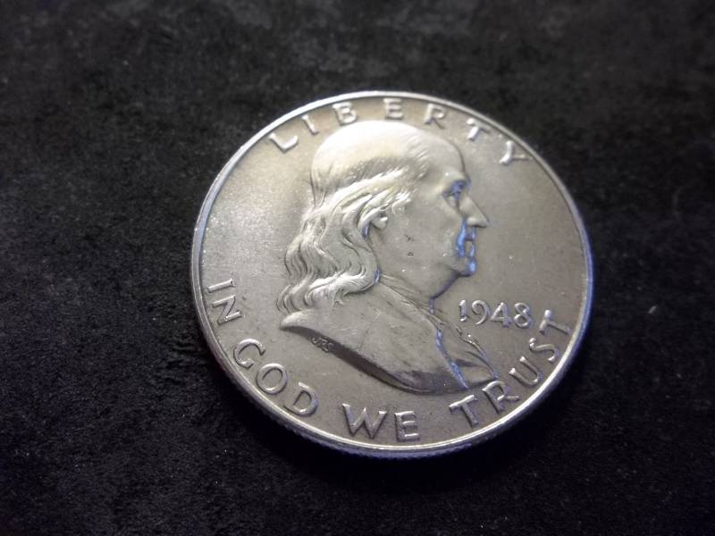 1948 D Franklin Half Dollar