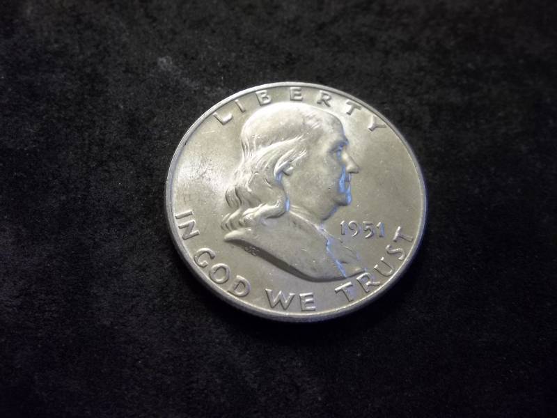 1951 D Franklin Half Dollar