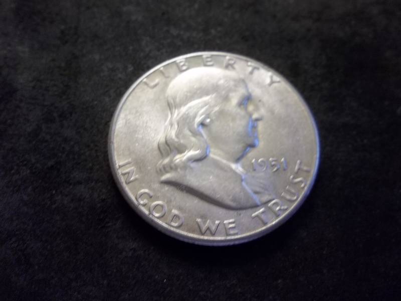 1951 S Franklin Half Dollar