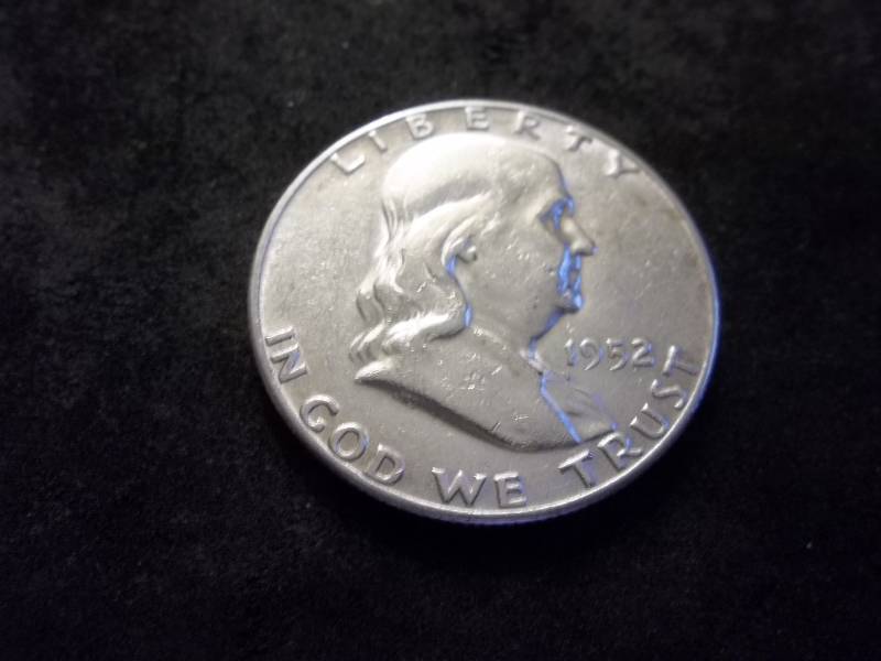1952 S Franklin Half Dollar