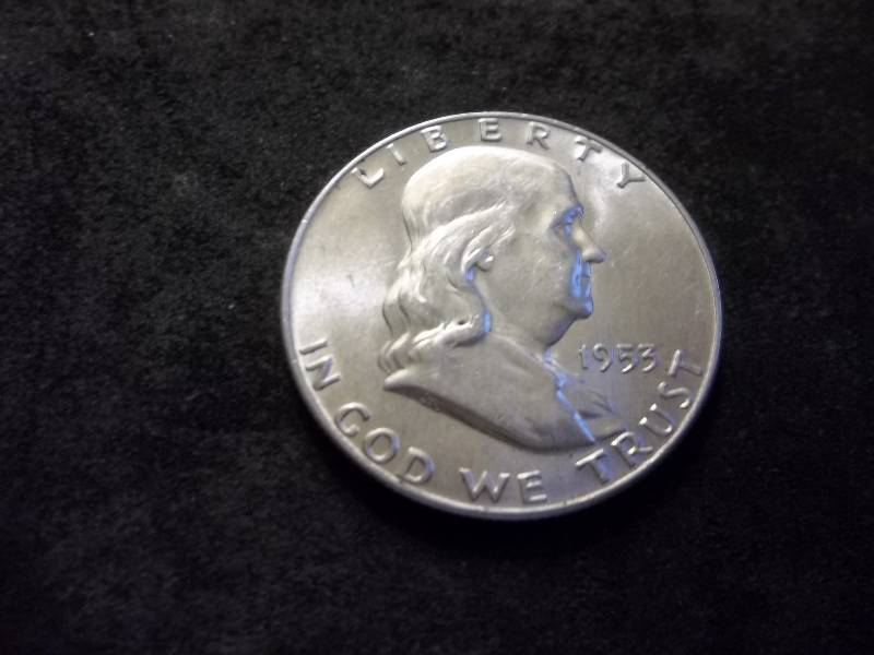 1953 D  Franklin Half Dollar