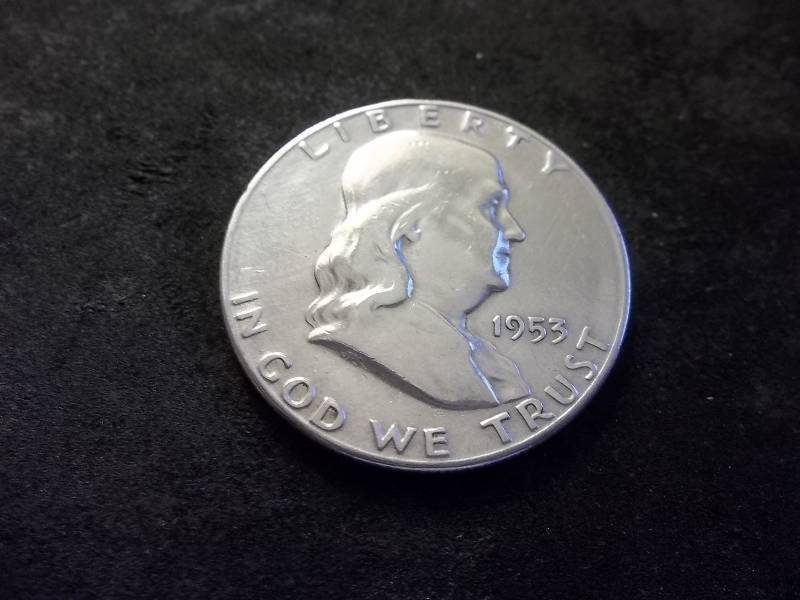 1953 S Franklin Half Dollar