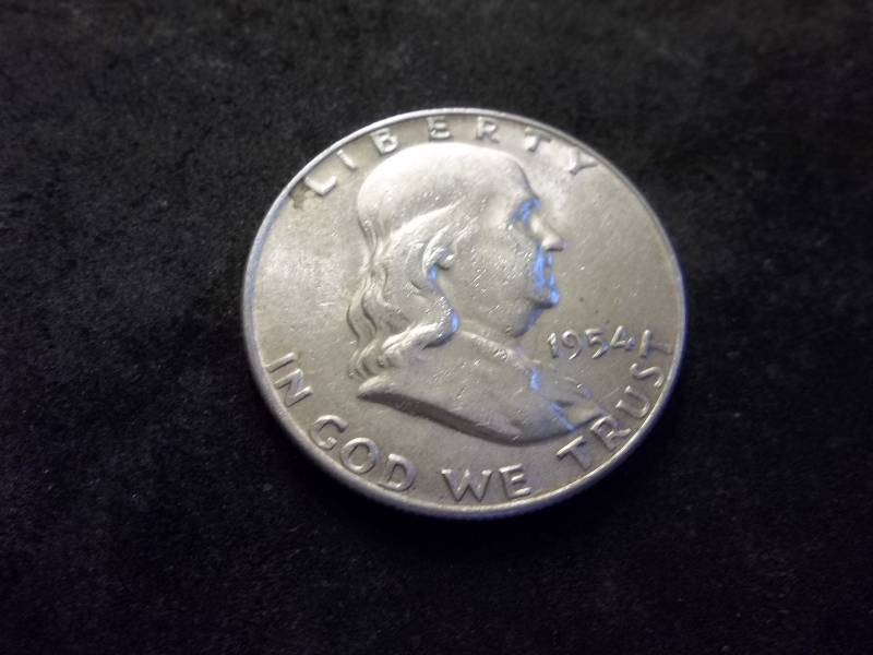 1954 D  Franklin Half Dollar