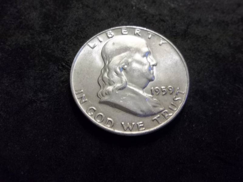 1959 D Franklin Half Dollar