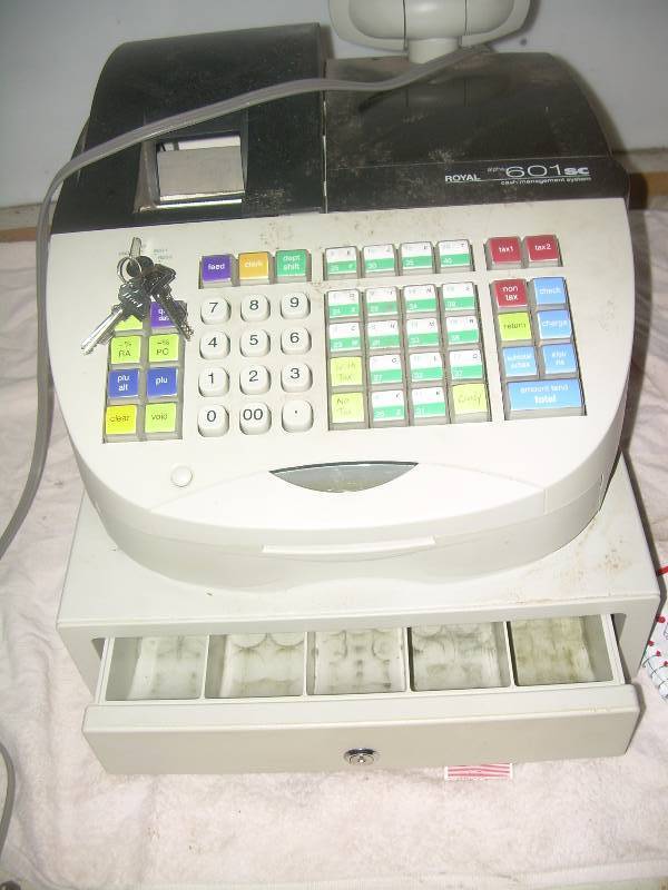 lot 54 image: ROYAL 601 SC CASH REGISTER