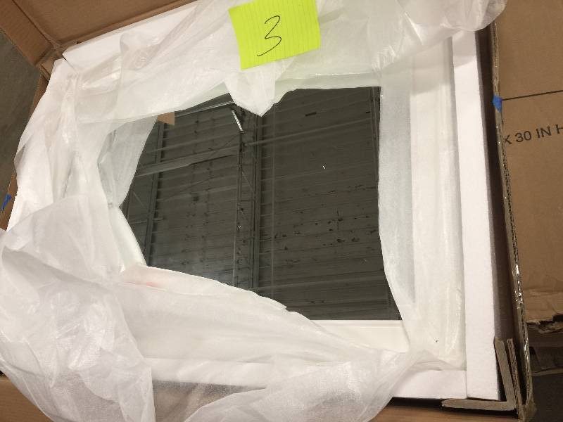 lot 3 image: Foremost FMGAWM2432 Gazette 24 Framed Wall Mounted Mirror