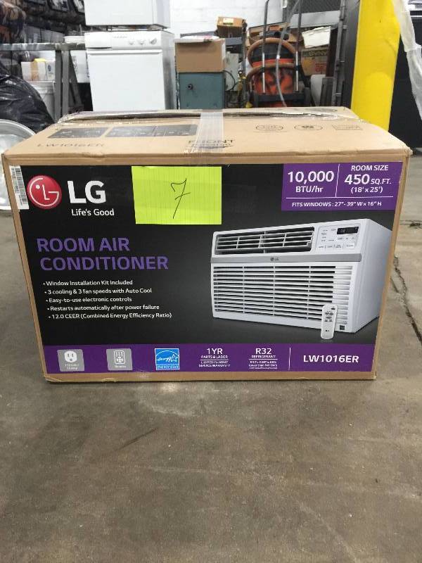 lot 7 image: LG  LW1016ER 10,000 BTU Air Conditioner not used