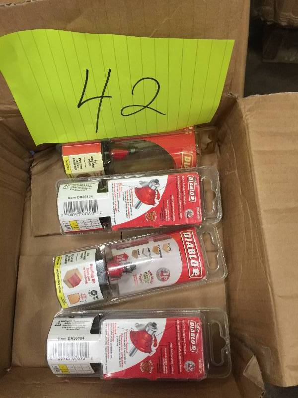 lot 42 image: Lot of 4 New 18 in. Carbide Beading Router Bit