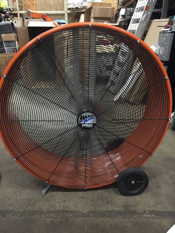 lot 48 image: Max Air Pro 42 in Belt Drive Portable Air Circulator in like new condition