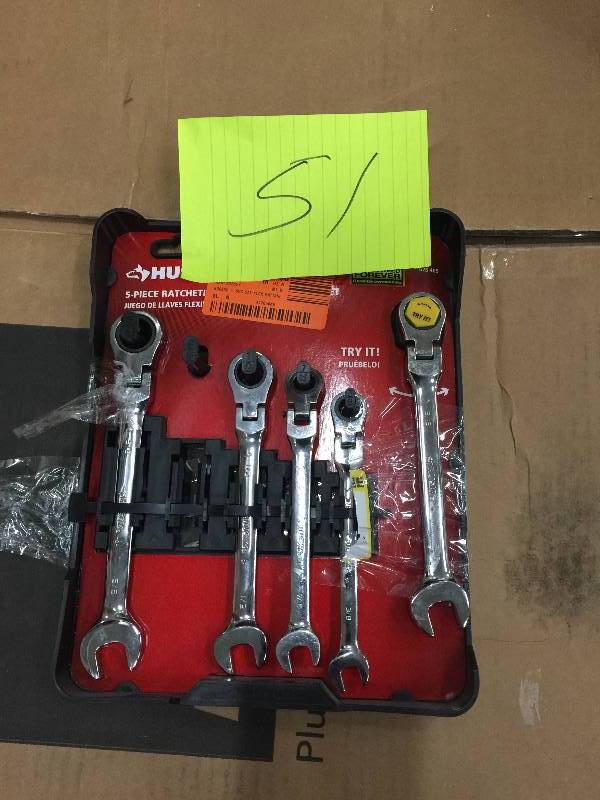 lot 51 image: Husky 5 piece  Ratctheting  Set