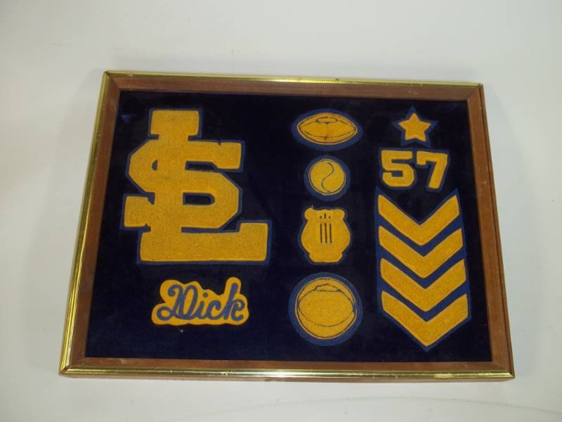 lot 14 image: Framed Wooden Lettermans Sign 17 x 13