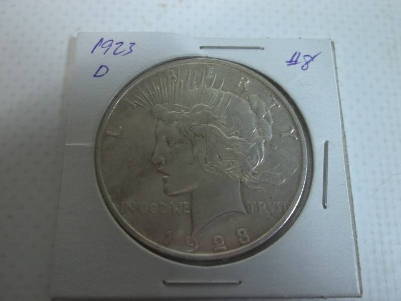 lot 22 image: 1923D Peace Dollar