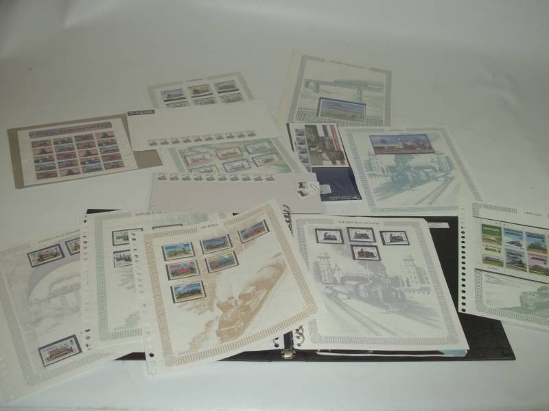 lot 33 image: Vintage Collectible Railroad and More Stamps