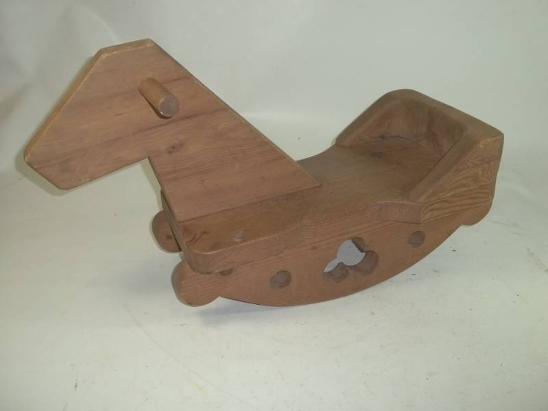 lot 150 image: Wood Rocking Horse