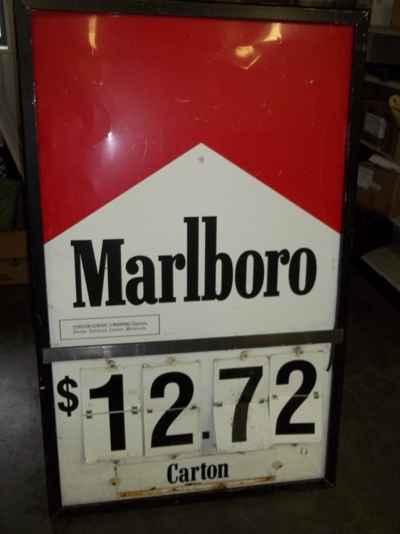 lot 156 image: Marlboro Sign 36 x 58
