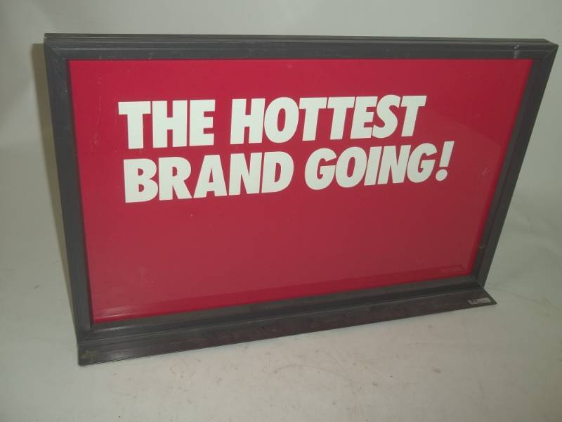 lot 210 image: Metal Display Sign Holder Double Sided