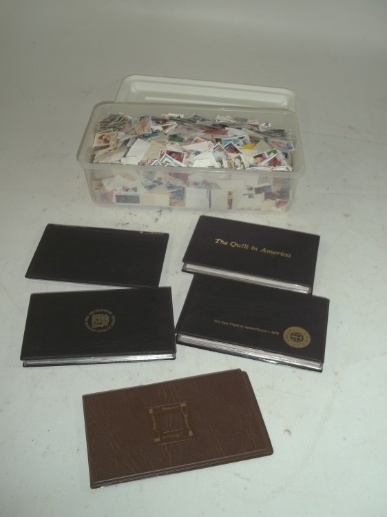 lot 257 image: First Day Issue stamps with Shoebox of Stamps
