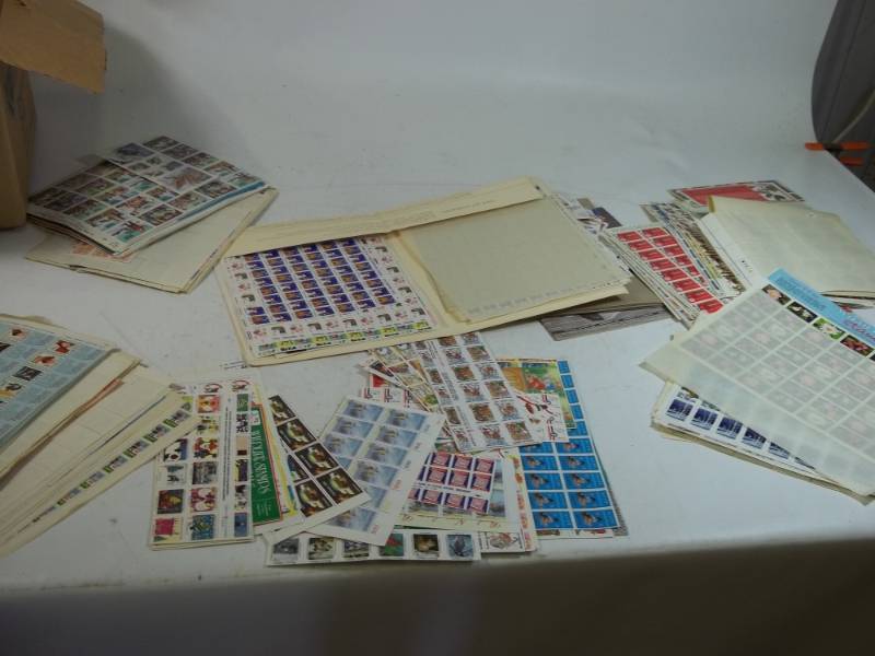lot 266 image: Large Lot of Assorted Stamp Sheets