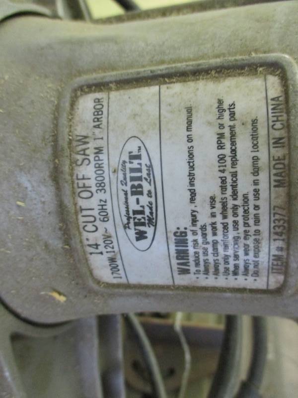 lot 18 image: Wel-Bilt Chop Saw