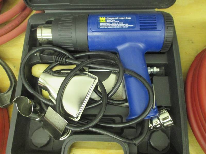 lot 42 image: (New) Air Hoses, Fish Tape, Heat Gun