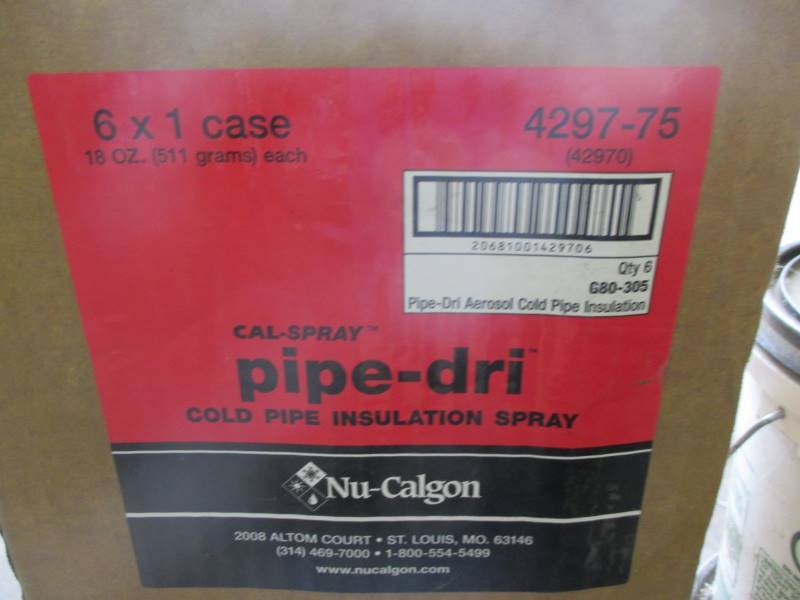 lot 60 image: (Full) Duct Sealant, Insulation Spray, Glycol