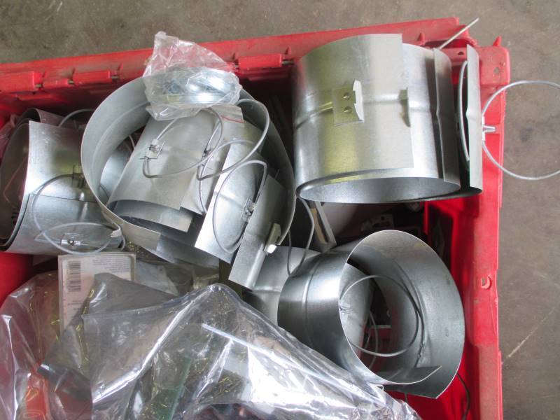lot 68 image: Copper Fittings, Steel Duct Clamps  Misc.
