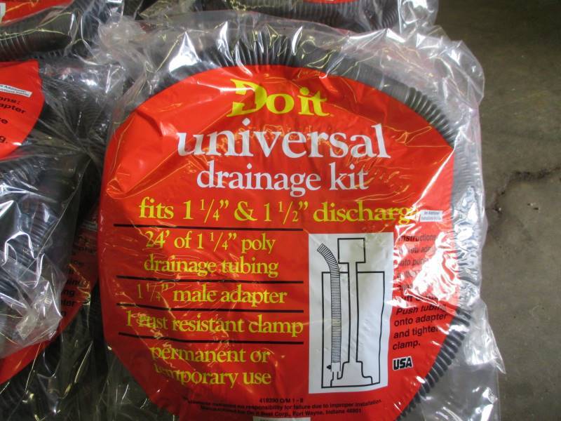 lot 71 image: (8) (New) Universal Drainage Kits for Sump Pumps