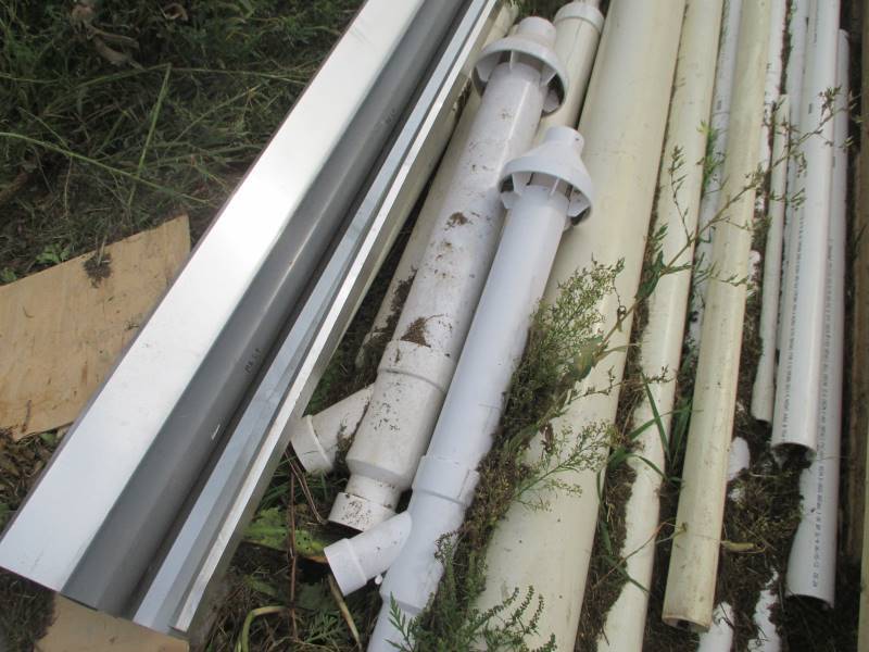 lot 112 image: PVC Pipe, Lumber, PVC Vents