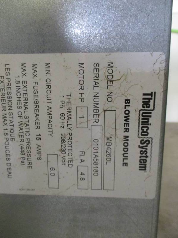 lot 119 image: Used Blower Module