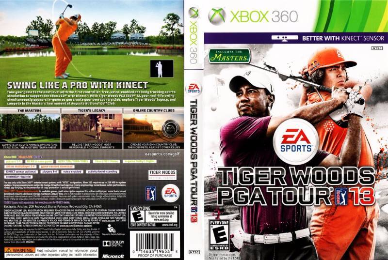 Tiger Woods PGA Tour 13 Xbox 360 Game For Sale
