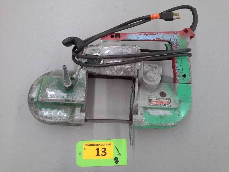 lot 13 image: Milwaukee Portable Bandsaw