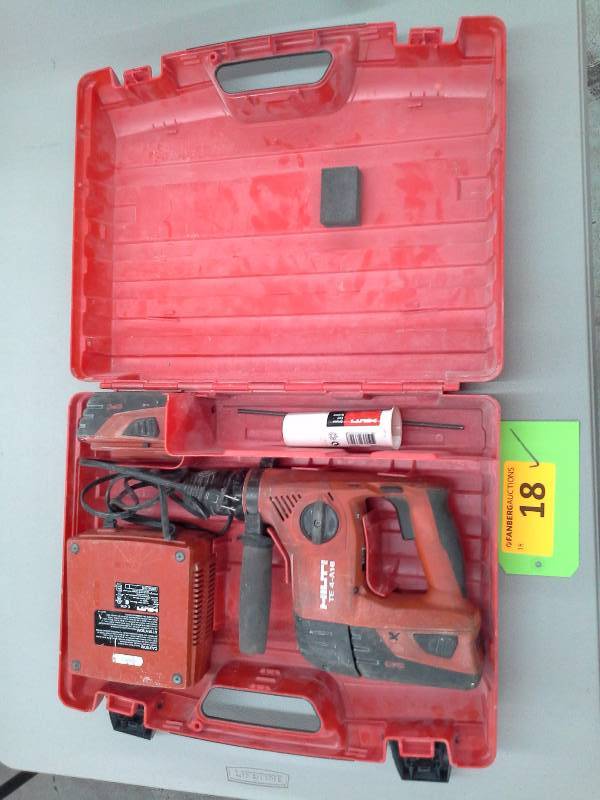 lot 18 image: Hilti TE 4-A18 Cordless Rotary Hammer drill