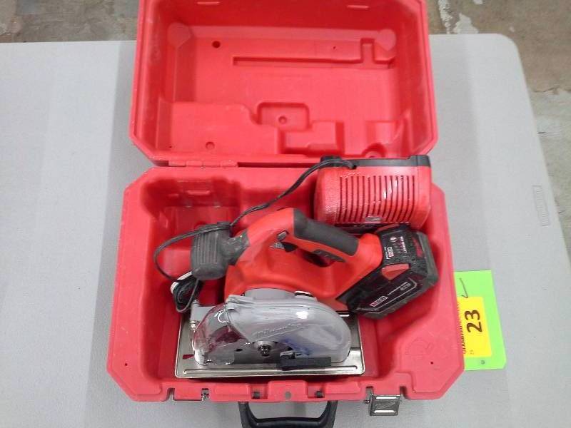 lot 23 image: Milwaukee 6-78 Cordless Metal Cutting Saw