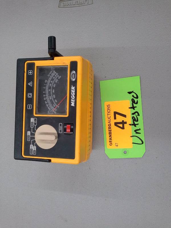 lot 47 image: Megger Tester