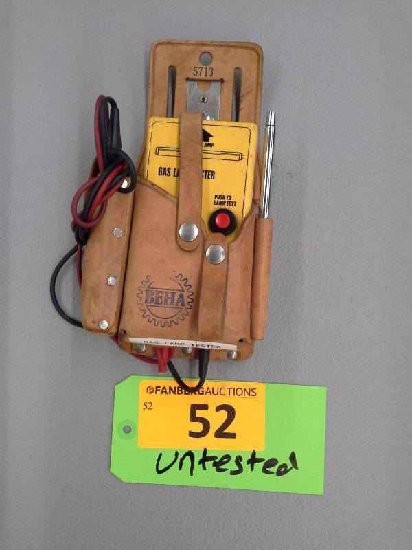 lot 52 image: Beha Gas Lamp Tester