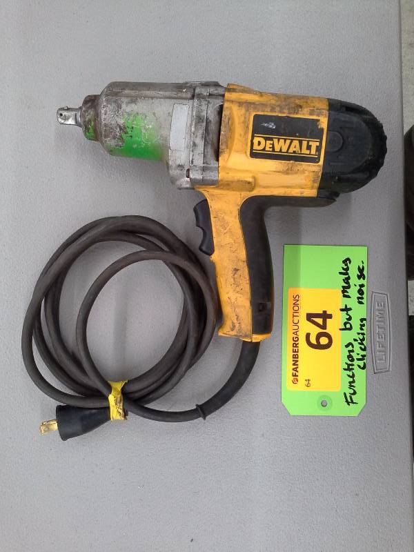 lot 64 image: DeWalt DW292 12 Impact Wrench