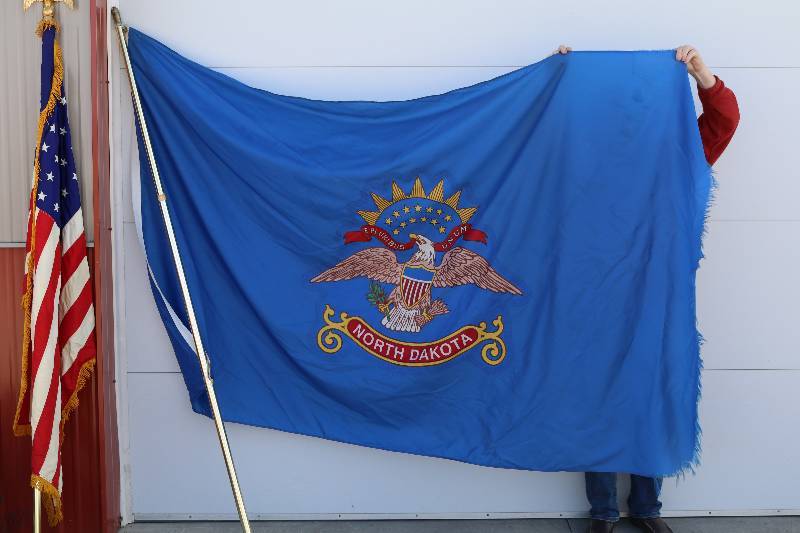 US & ND Flags