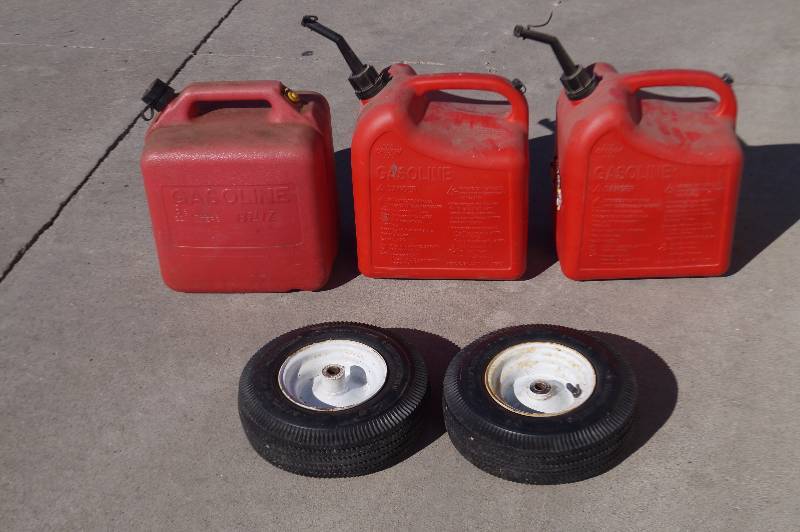 Plastic Gas CansUtility Wheels