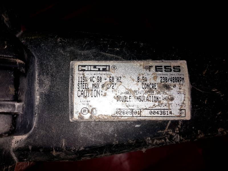 lot 116 image: Hilti,  12 in Concrete Drill