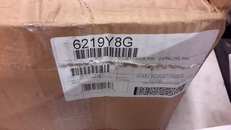 lot 160 image: Box of 3 in Rubber Gaskets..