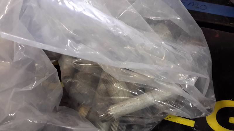 lot 176 image: Large lot of Galvanized steel plumbing Fittings as shown