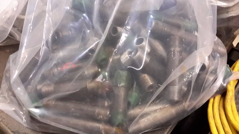 lot 179 image: Large lot of Galvanized steel plumbing Fittings as shown