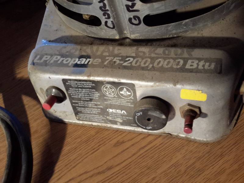 lot 149 image: LPPropane 75-200,000 BTU heater