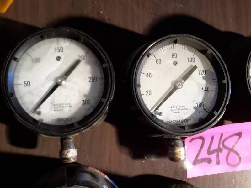 lot 248 image: 4 Test Gauges as pictured